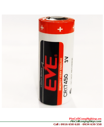 EVE CR17450; Pin nuôi nguồn PLC EVE CR17450 Lithium 3.0v ( 17mm x 45mm ) 4/5A 2200mAh